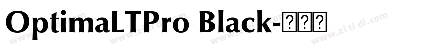 OptimaLTPro Black字体转换